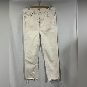 Re/Done Cream high waisted 90’s stovepipe 29